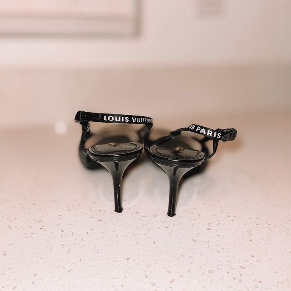 Louis Vuitton Logo Print Stiletto - Size 39.5 (9 1/2) - Picture 3 of 11